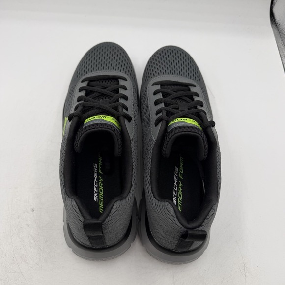 Skechers Track Moulton Shoes Mens 9.5 Charcoal Grey Sneakers Lite-Weight 232081 main image 5